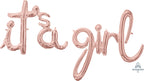 Air-Filled, Non-Floating It's a Boy, It's a Girl Banner Balloons (27 Inch)