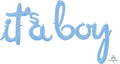 Air-Filled, Non-Floating It's a Boy, It's a Girl Banner Balloons (27 Inch)