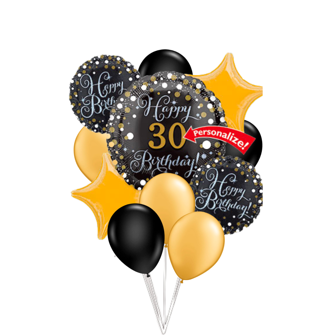 Personalized Age Birthday Delivery Bouquet (11 Balloons)