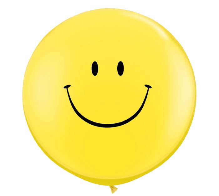 Smiley Face Latex Balloons