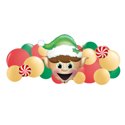 LIMITED EDITION: 5' Elf With Candy Whimsical Balloon Garland