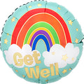 Get Well Rainbow & Stars Balloon (18 Inch)