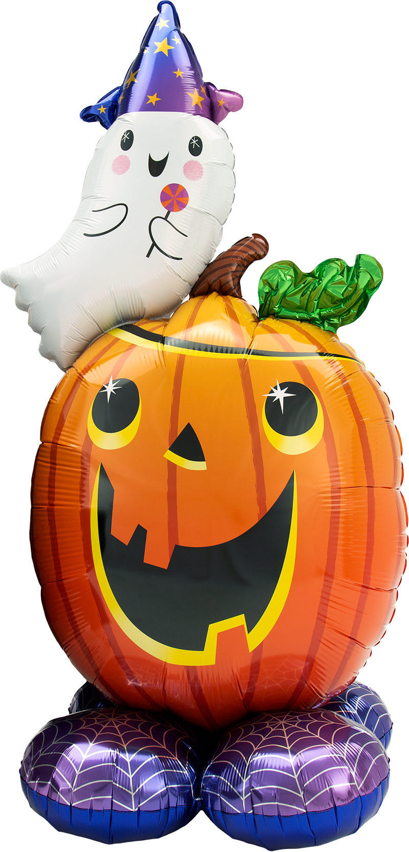 Ghost and Pumpkin Airloonz Foil Balloon (56 Inch)