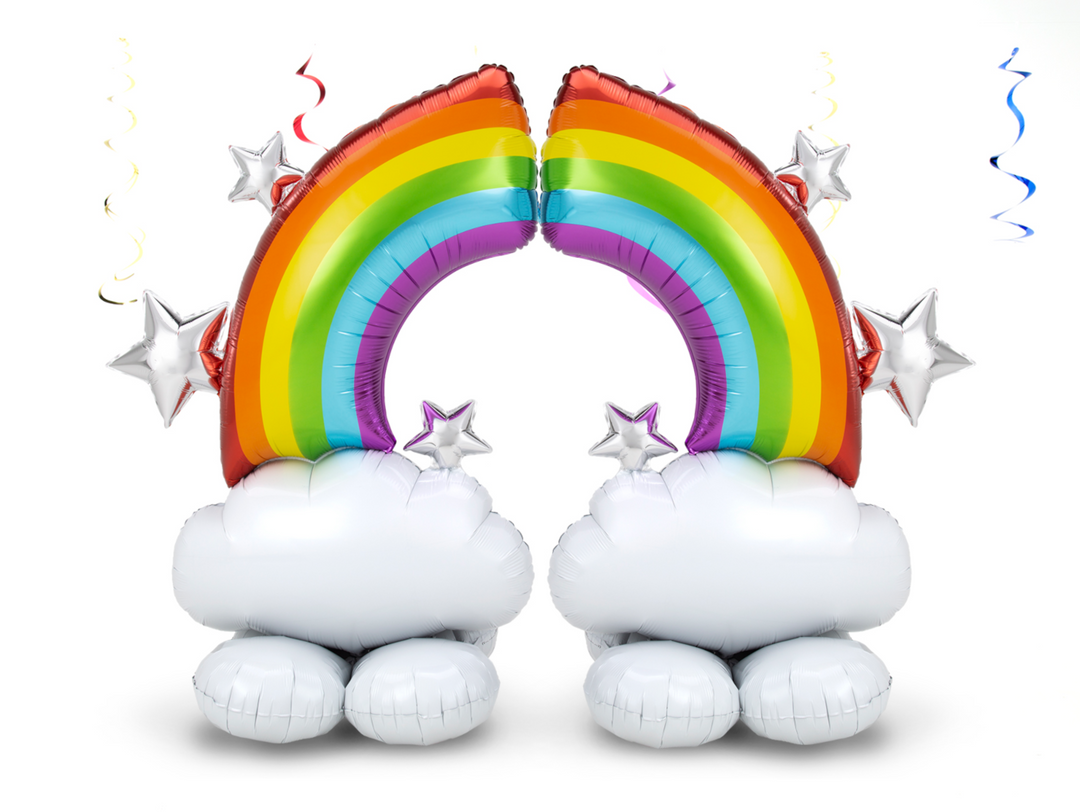 Double Rainbow Balloon Display