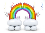 Double Rainbow Balloon Display