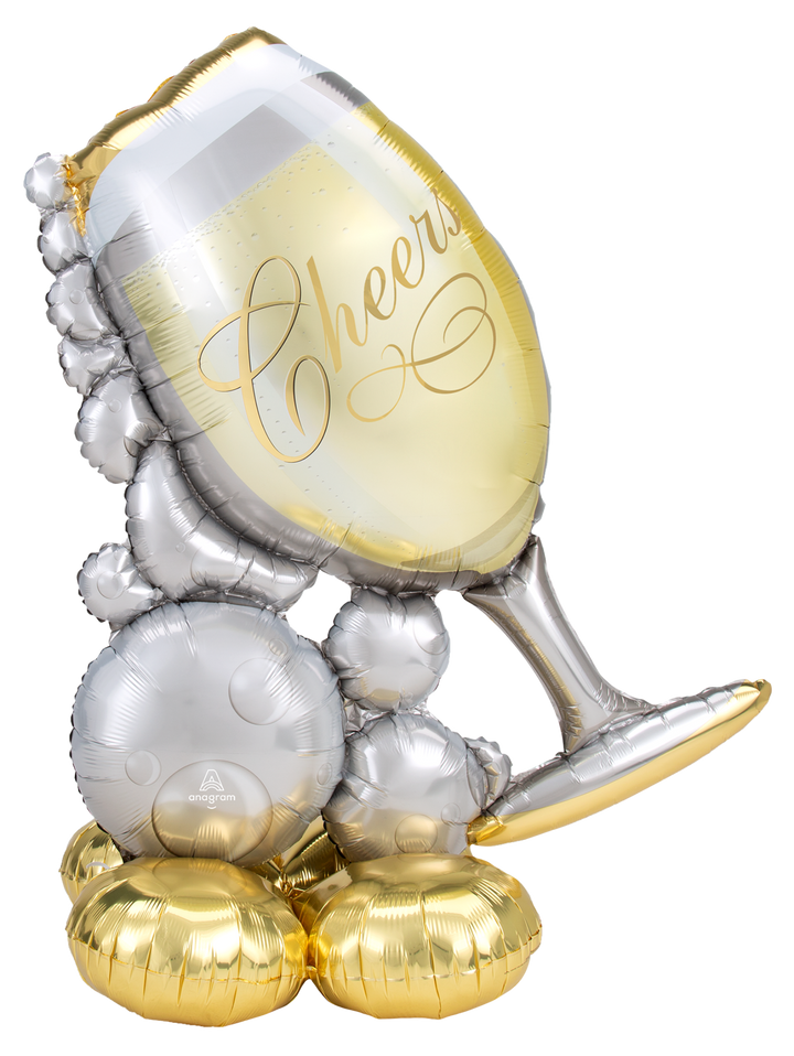 Airloonz Giant Bubbly Wine Glass Balloon Display