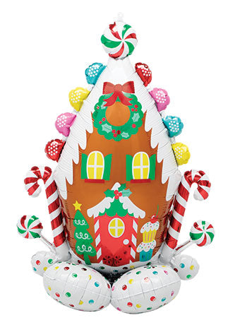 Airloonz gingerbread House 51" Foil Balloon