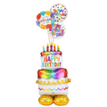 Birthday Cake Trio Balloon Bouquet
