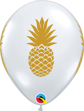 PINEAPPLE DIAMOND CLEAR WITH GOLD INK (D)