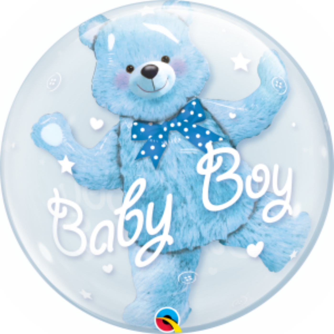 Blue Teddy Bear In a Bubble Balloon