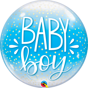 Baby Girl or Boy Confetti Bubble Balloon