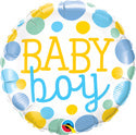 Baby Dots Pink or Blue Balloon (D)