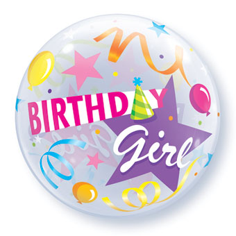 Birthday Party Hat Bubble Balloon