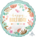 Boho Happy Birthday Balloons