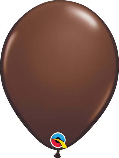 product image of 11 inch latex balloon in the color chocolate brown/dark brown