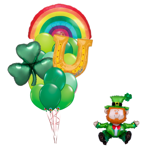 Luck of the Irish Bouquet Set (15 Balloons)
