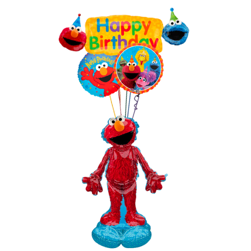 Elmo Says Happy Birthday! Trio Bouquet (4 Balloons)