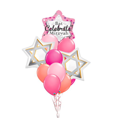 Celebrate Bat Mitzvah Bouquet (11 Balloons)