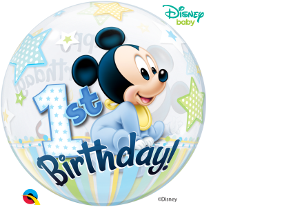 Disney Baby Minnie Mouse 1st Birthday Bubble Balloon (D)