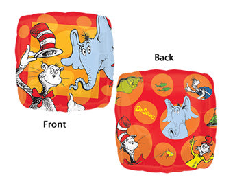 Dr. Seuss Characters Square Balloon (18 Inch)