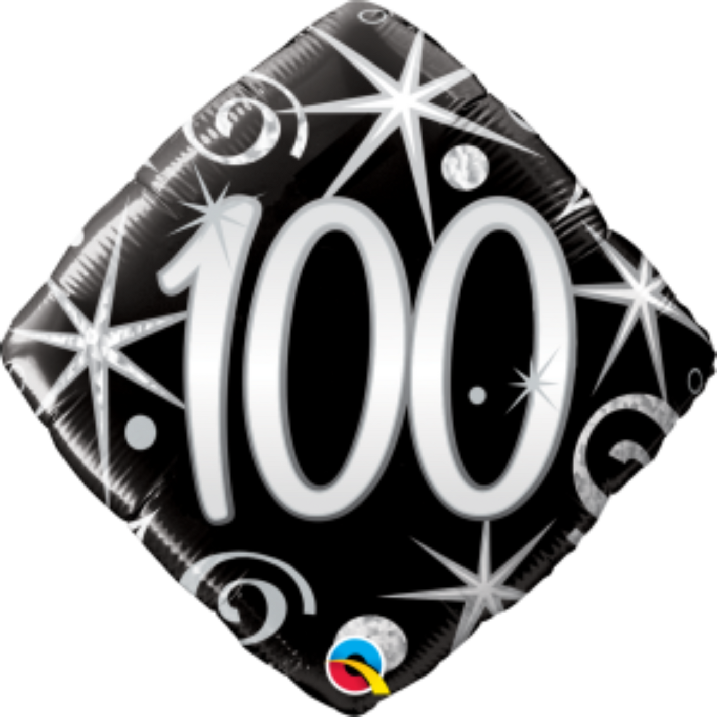 Elegant Sparkle Age 100 Birthday Balloon