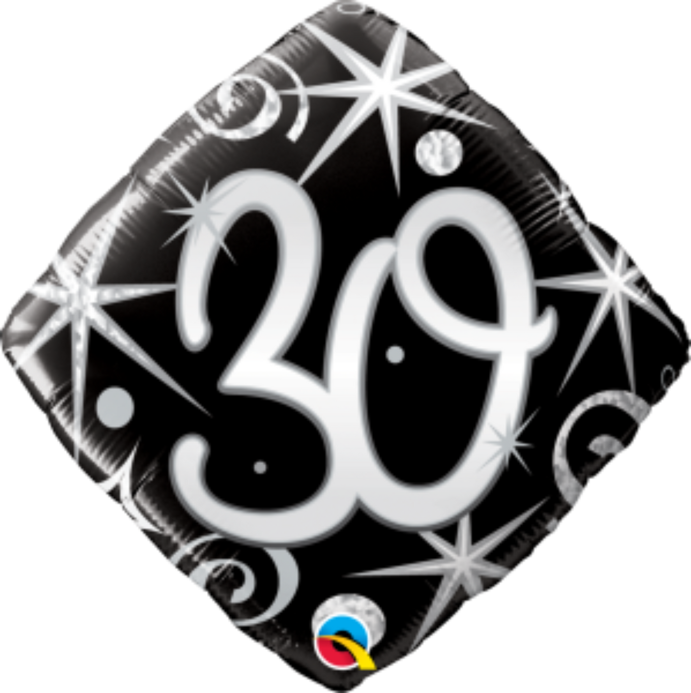 Elegant Sparkle Age 30 Birthday Balloon