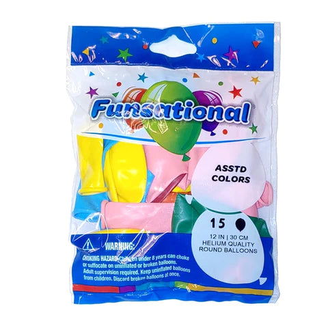 Funsational Latex 12”  - 12-15 count