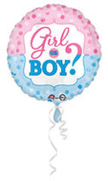 Gender Reveal Boy or Girl Question Balloon (18 Inch)
