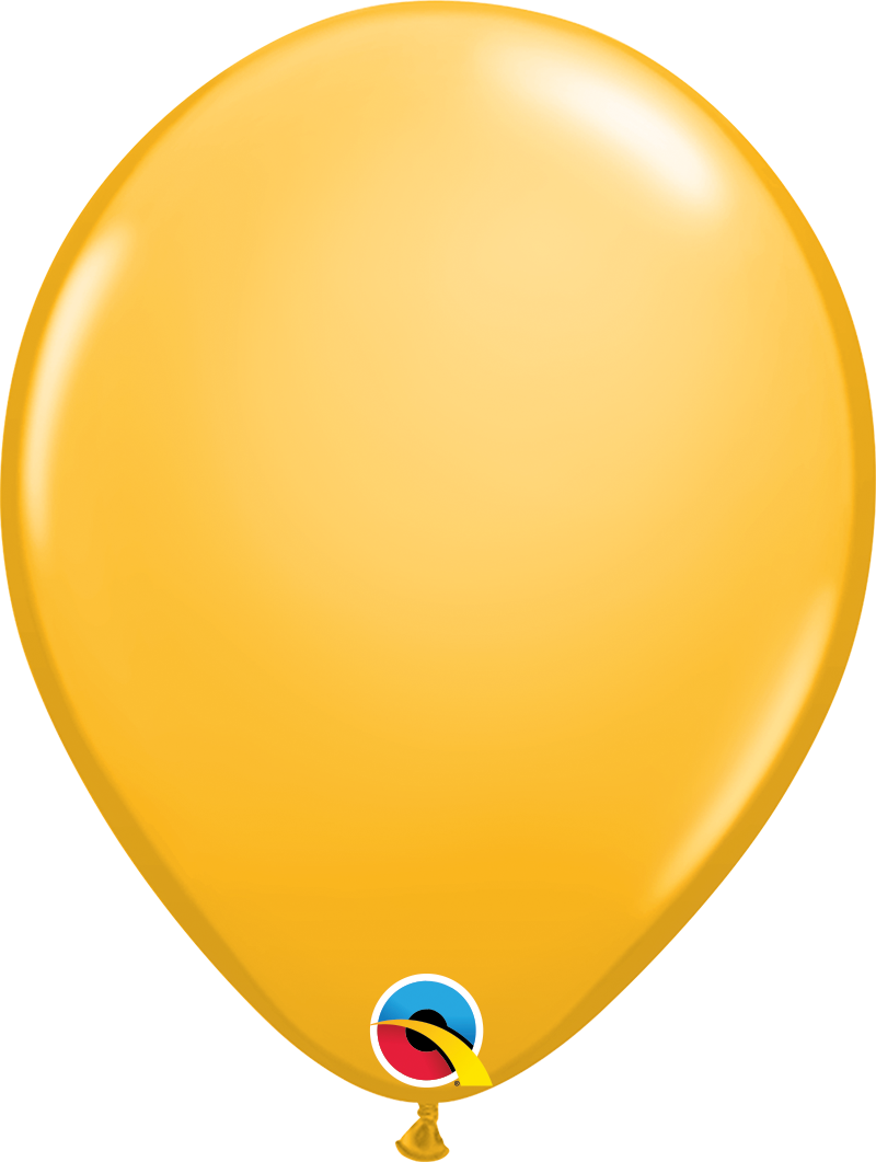 product image of 11 inch latex balloon in the color  goldenrod