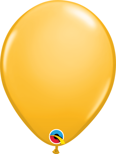 product image of 11 inch latex balloon in the color  goldenrod