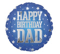 Happy Birthday Dad Stars Balloon (18 Inch)