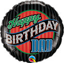 Happy Birthday Dad Stripes