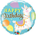 Happy Birthday Llama Balloon (18 Inch)