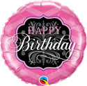 Happy Birthday Pink and Black