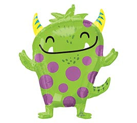 Happy Green Monster Balloon (29 Inch) – Charleston Balloon