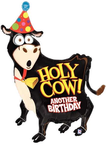 Holy Cow Over the Hill Birthday Balloon (42 Inch)
