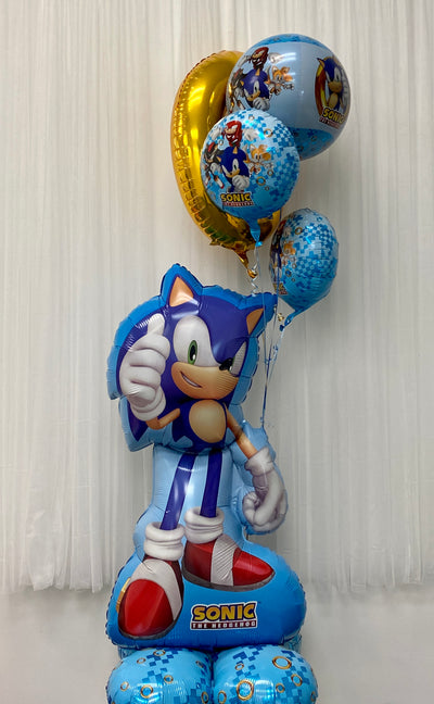 Sonic the Hedgehog Balloon Trio Bouquet (4 Balloons)