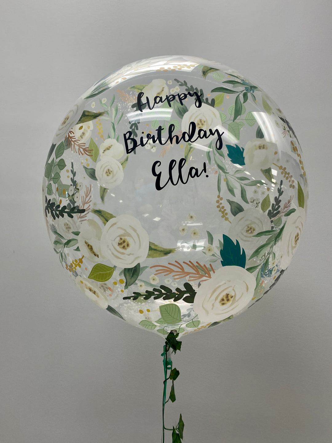 Wedding Floral Bubble Balloon (22 Inch)