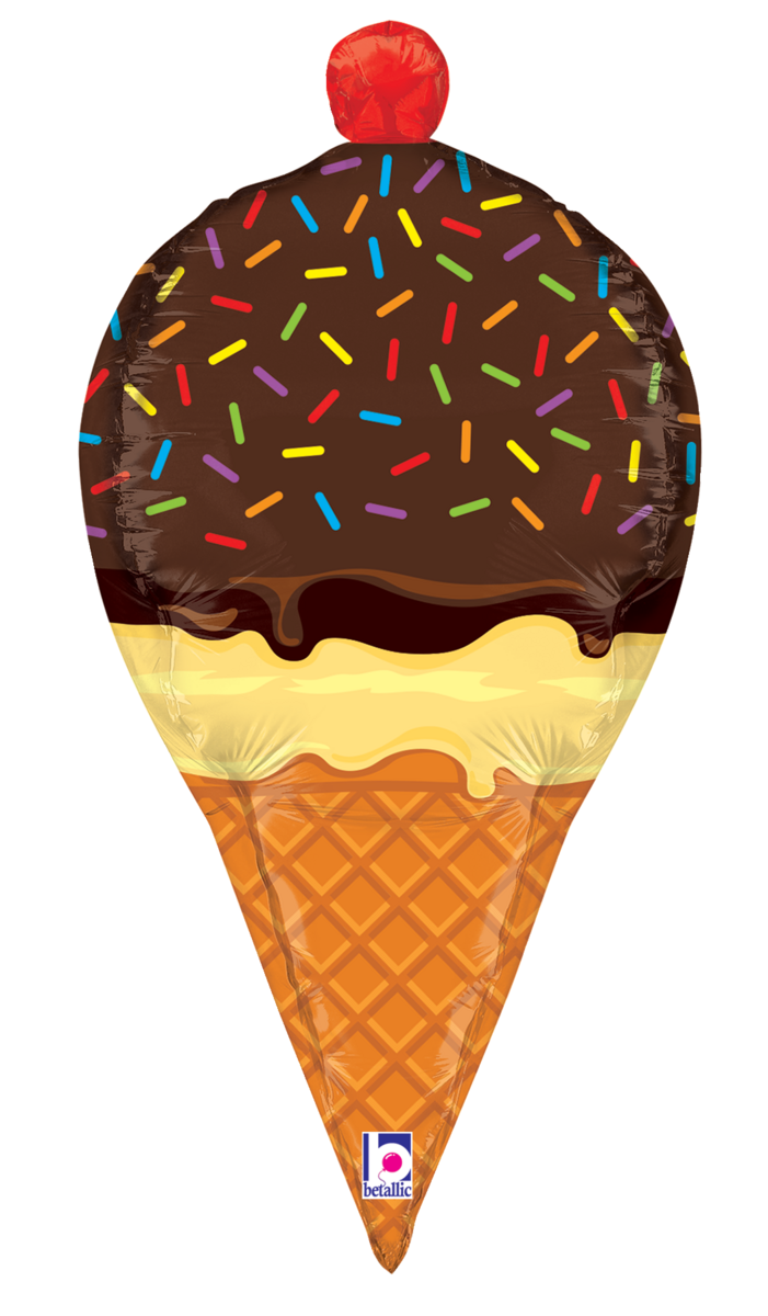 Sprinkles Ice Cream Cone Dimensional Balloon