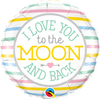 I Love you to the Moon and Back Helium Balloon (18 inch)