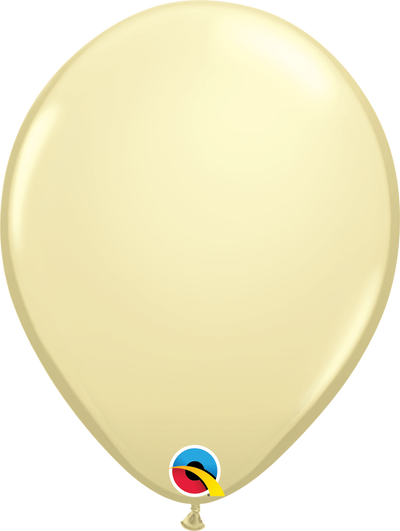 product image of 11 inch latex balloon in the color  ivory silk