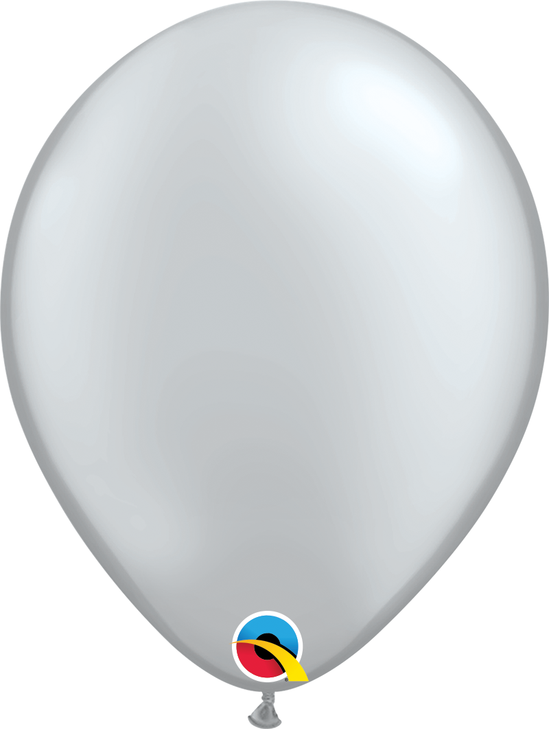 product image of 11 inch latex balloon in the color metalic silver