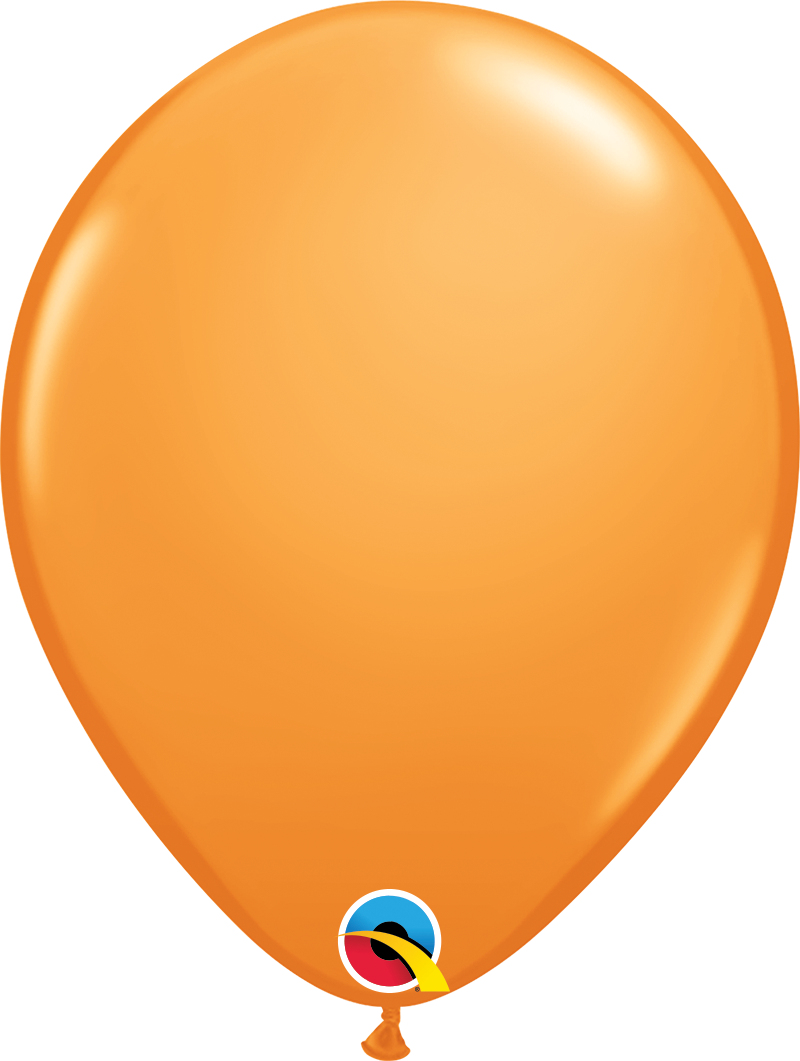 product image of 11 inch latex balloon in the color orange