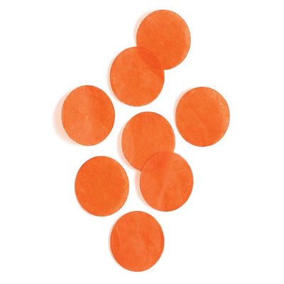 Orange Tissue Paper Confetti Circles