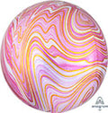 Pink Marblez Orbz Foil Balloon (16 Inch)