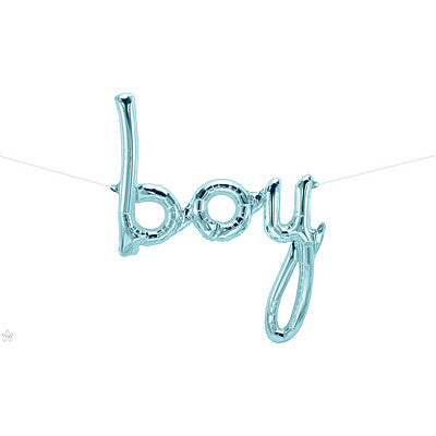 Baby Letters Script Balloon Banners