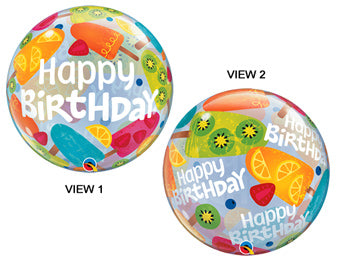 Ice Cream Party Popsicle Birthday Bubble Balloon (D)