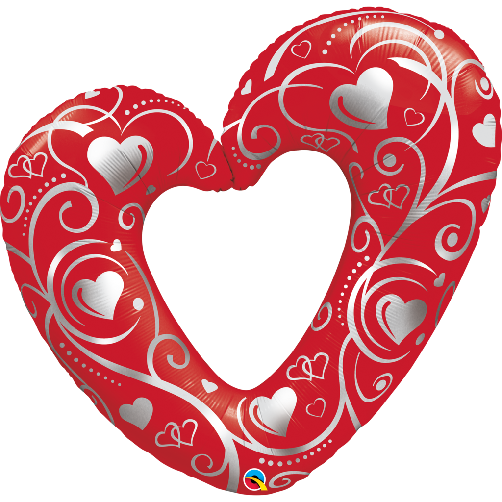 Jumbo 42" Entwined Linky Hearts