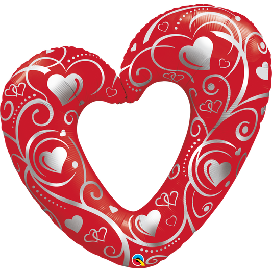 Jumbo 42" Entwined Linky Hearts
