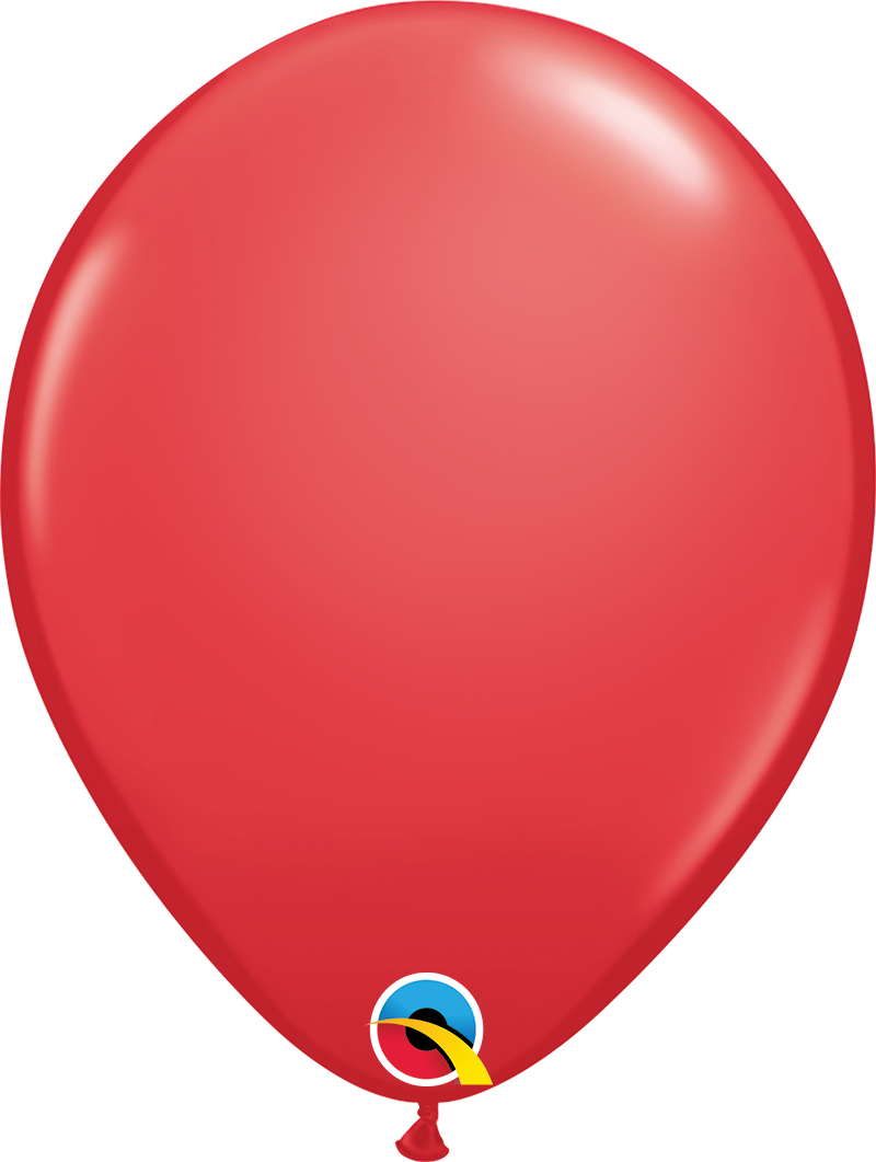 product image of 11 inch latex balloon in the color  red